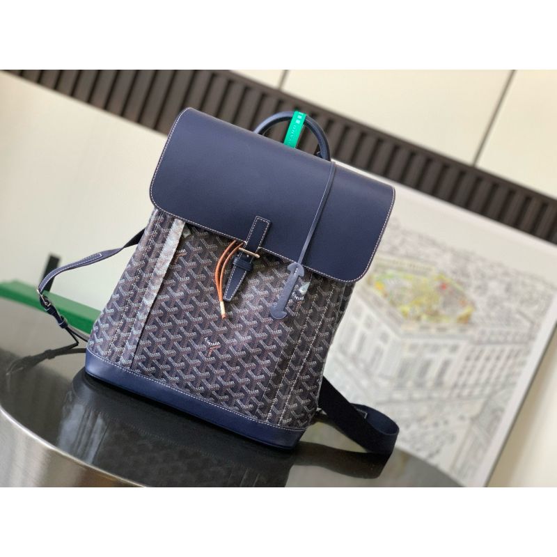 Goyard Alpin MM Backpack-Navy blue