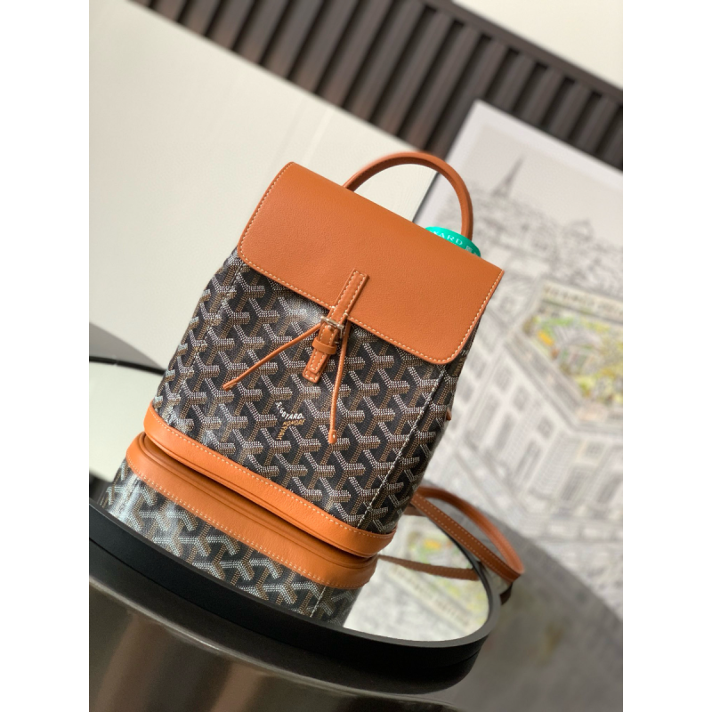 Goyard Alpin Mini Backpack-Black/Tan