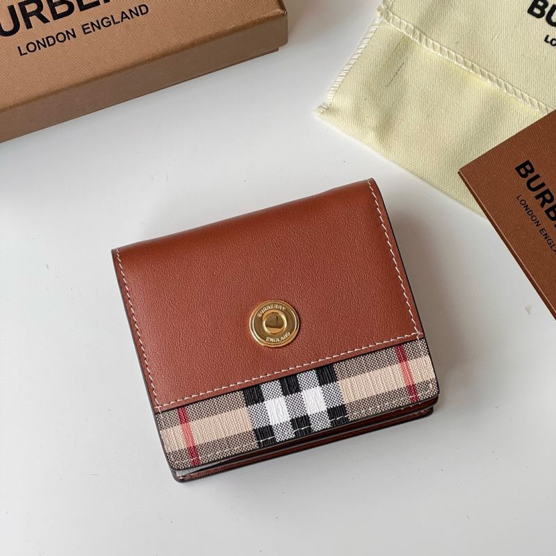 Burberry  Small Check Folding Wallet