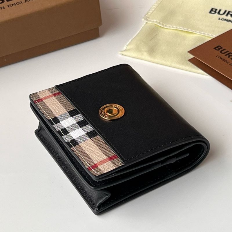 Burberry  Small Check Folding Wallet
