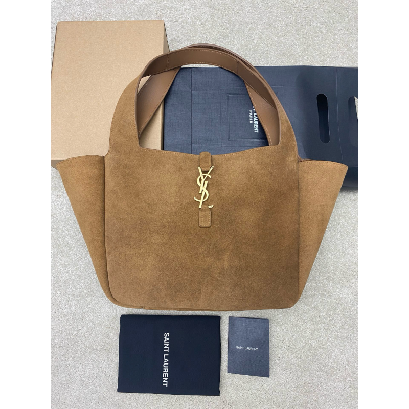 LE 5 À 7 BEA aus Wildleder -Caramel Cognac