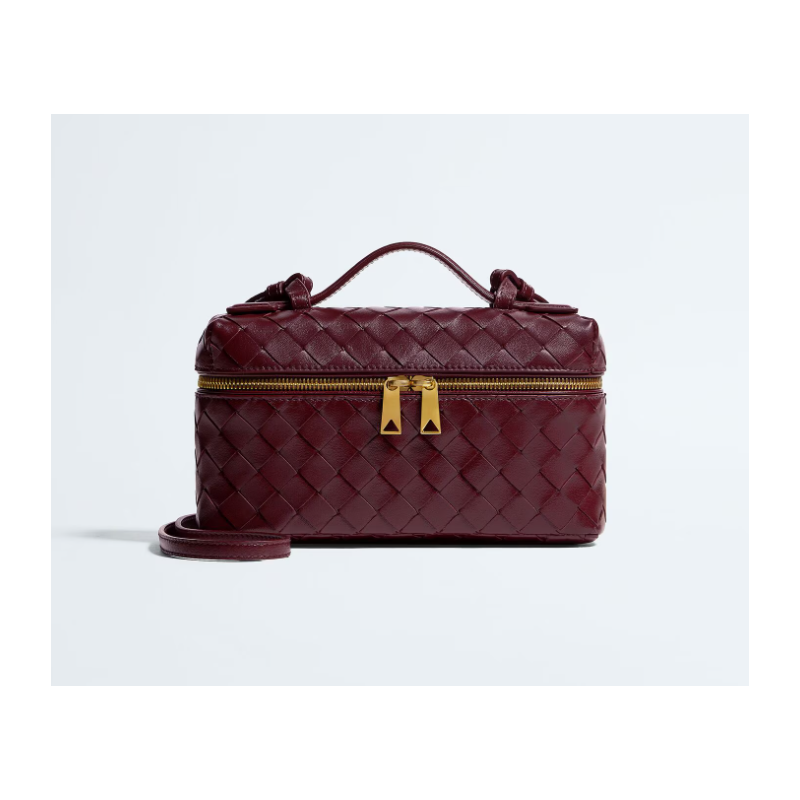 Barolo Intrecciato leather Bang Bang Vanity Case 