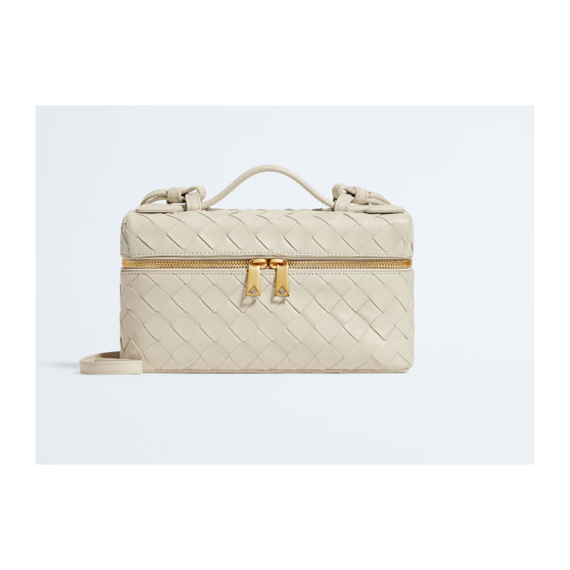 Sea Salt Intrecciato leather Bang Bang Vanity Case 