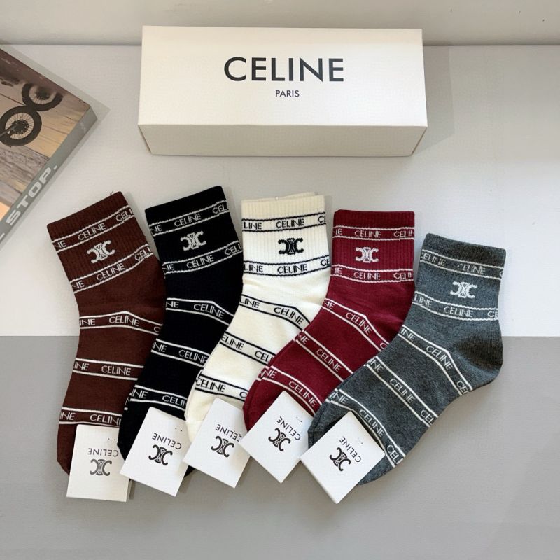 Celine socks ( 5 pairs)
