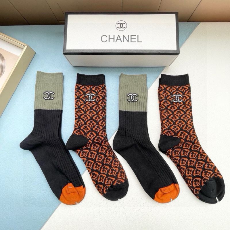 Chanel socks ( 4 pairs)