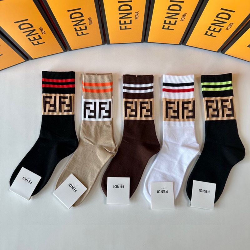 Fendi socks ( 5 pairs)