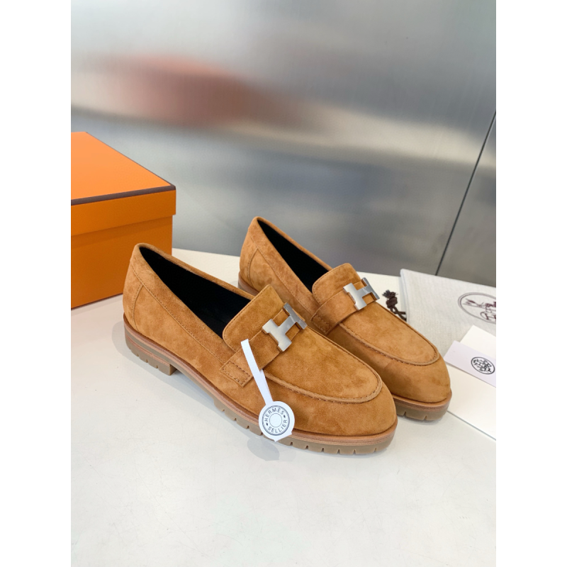 Hermes leather Loafers, Size 35-41