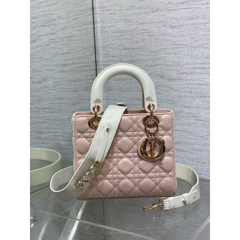 Two-tone Small Lady dior My ABCDior Bag