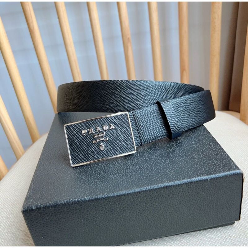 Prada Saffiano Belt 3.5cm for Men