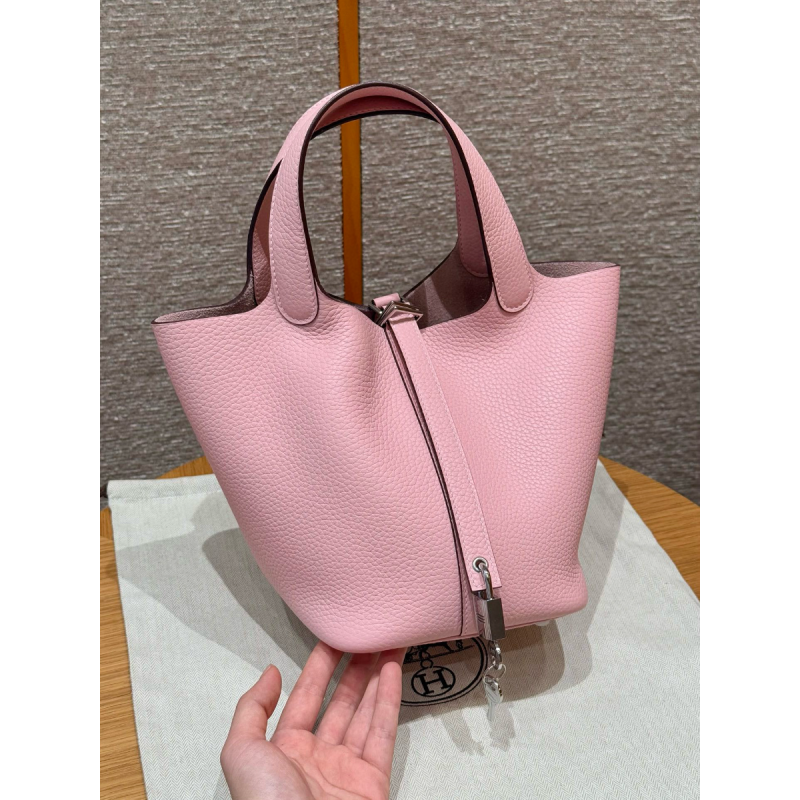 Hermes Tasche Picotin Lock 18/22- Rose Sakura