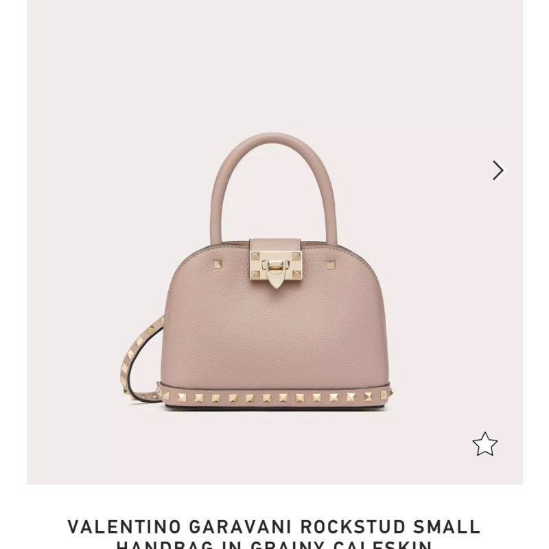 Garavani Rockstud Small handbag in Grainy Calfskin