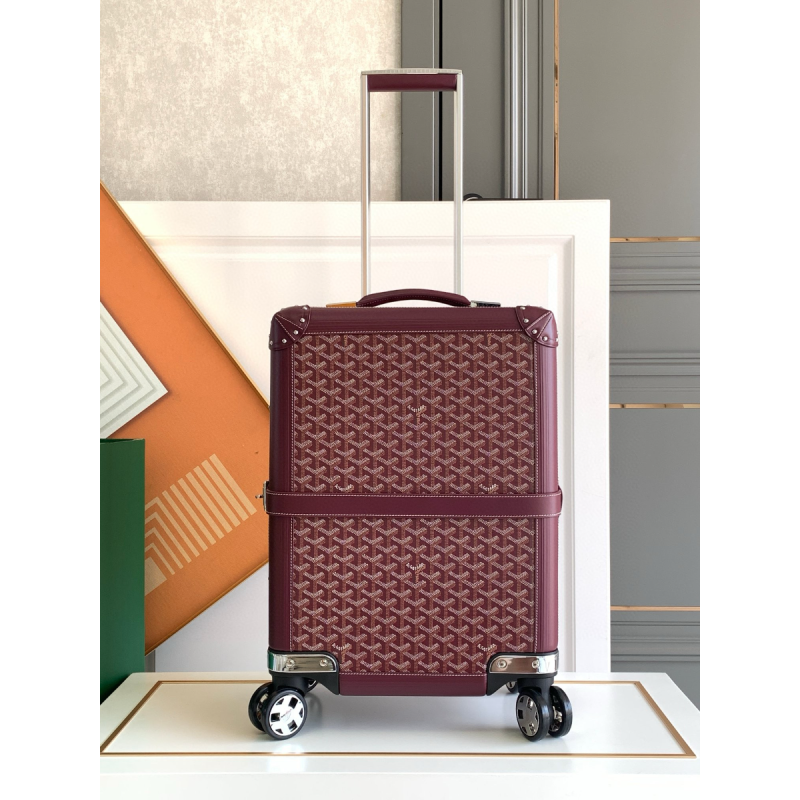 Goyard Bourget PM trolley case-Burgundy
