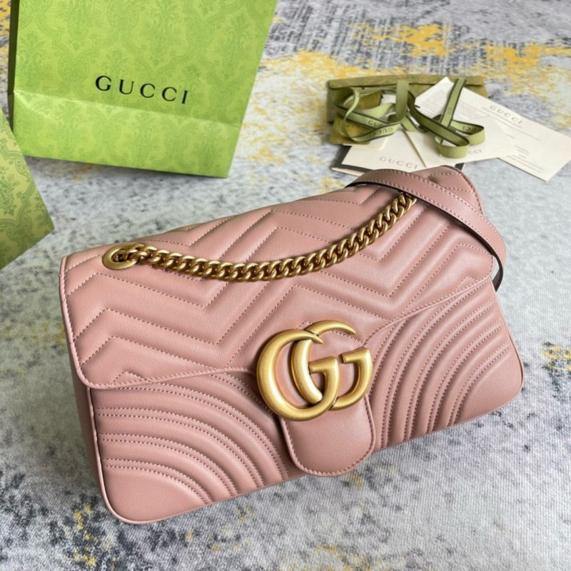 Gucci Marmont groß Tasche-Pink