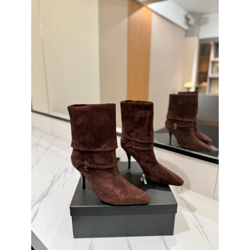 Niki Stiefeletten aus Veloursleder， Size 35-41