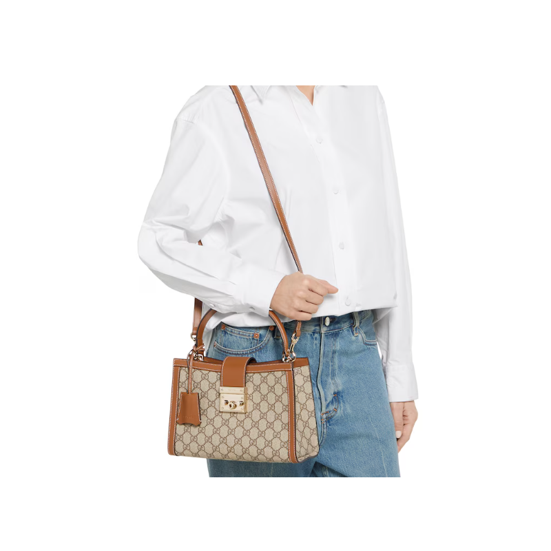 Mittelgroße Padlock Henkeltasche