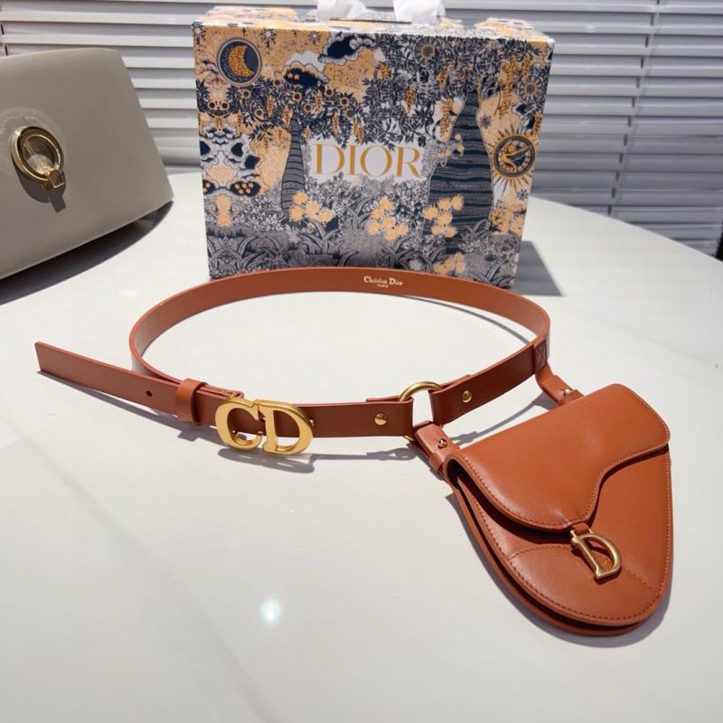 Dior dünner Gürtel 2.0cm mit Tasche 