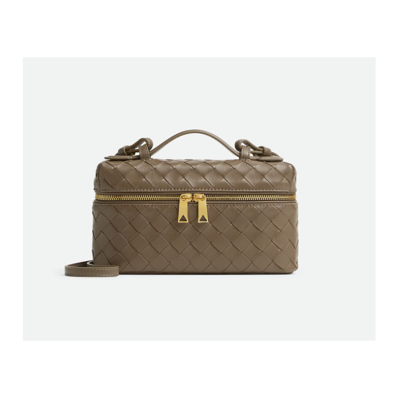 Pinecone Intrecciato leather Bang Bang Vanity Case 