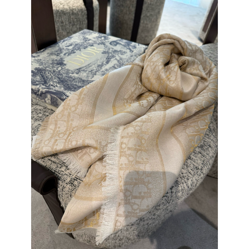 Dior Silk and Cashmere Shawl/Scarf