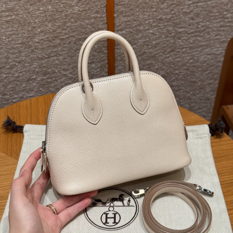 Hermes Mini-Tasche Bolide 1923-Craie