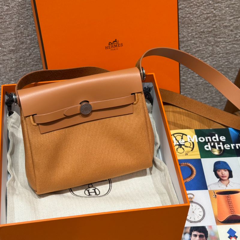 Hermes Herbag Mini Bag-Natural sable