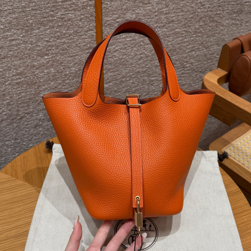 Hermes Tasche Picotin Lock 18/22- Orange